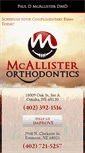 Mobile Screenshot of mcallisterortho.com
